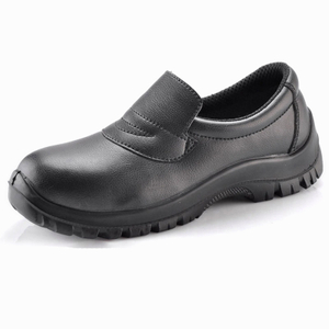 Zapatos de seguridad para el trabajo en la cocina, con punta de acero, para sala blanca, Chef, restaurante, cocina, blanco y negro