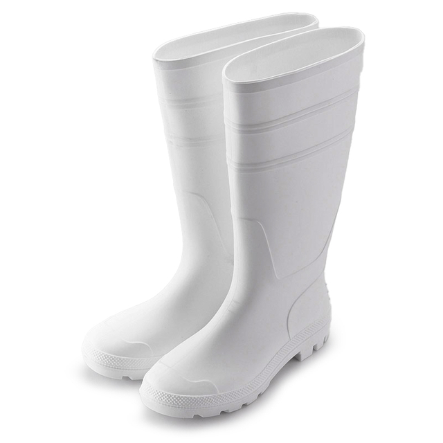Botas de lluvia de PVC para la industria alimentaria W-6036 Blanco