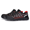 Zapatos de seguridad no metálicos ultraligeros y transpirables L-7530 rojo