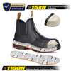 Botas de trabajo de seguridad del triángulo verde canadiense CSA M-8025NBK
