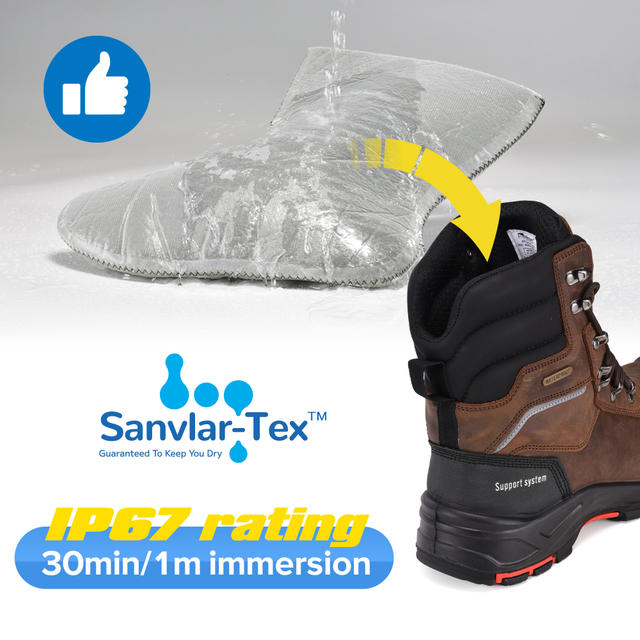 Botas de trabajo de invierno impermeables con aislamiento Thinsulate de 3M para hombre 200 g Resistente al aceite H-9552 ThermoGrip