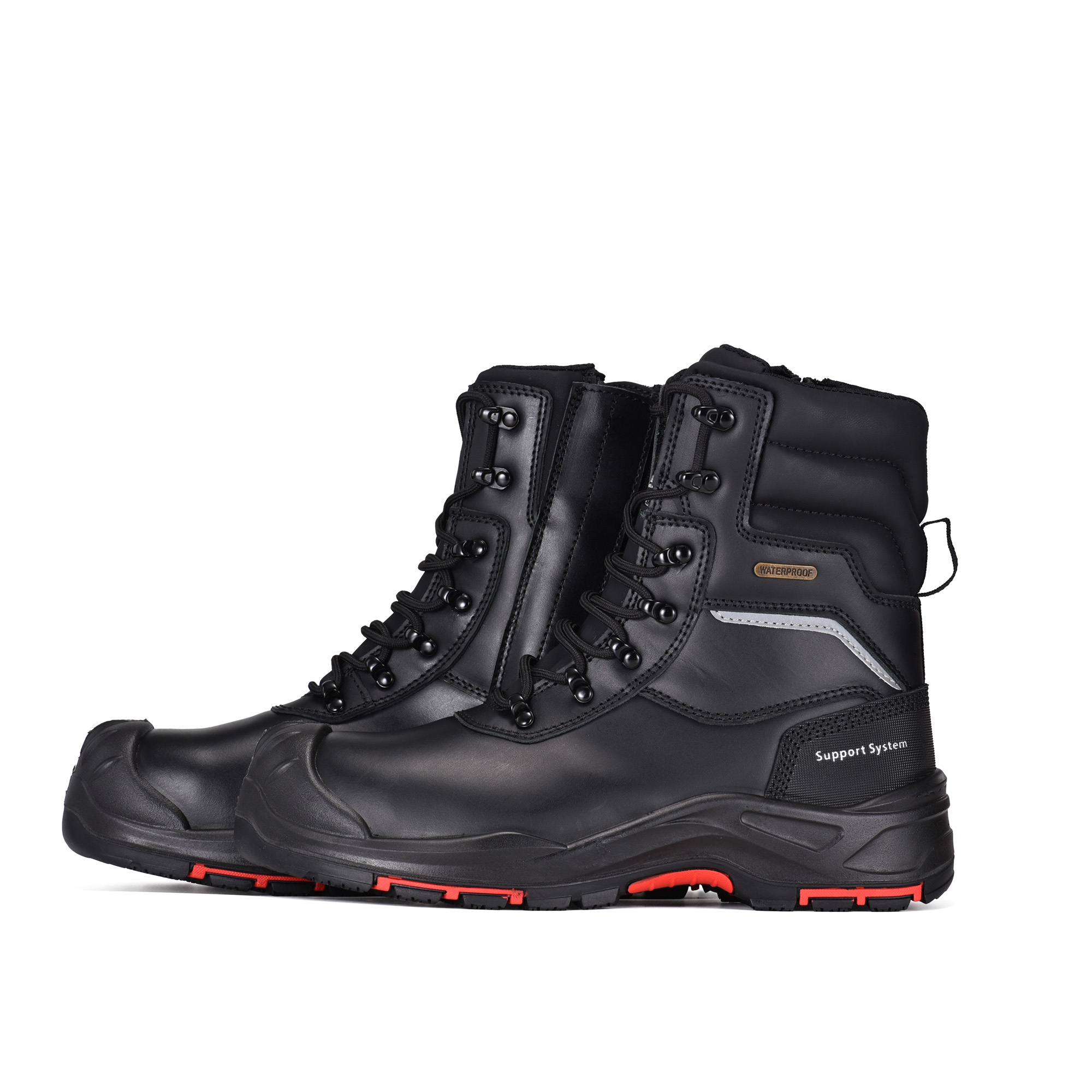 Botas de trabajo resistentes al agua resistente al aceite para hombres trabajadores H-9552 zip