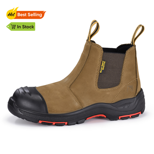 Slip On Aislamiento Eléctrico Botas de seguridad de trabajo con punta de acero de goma de acero