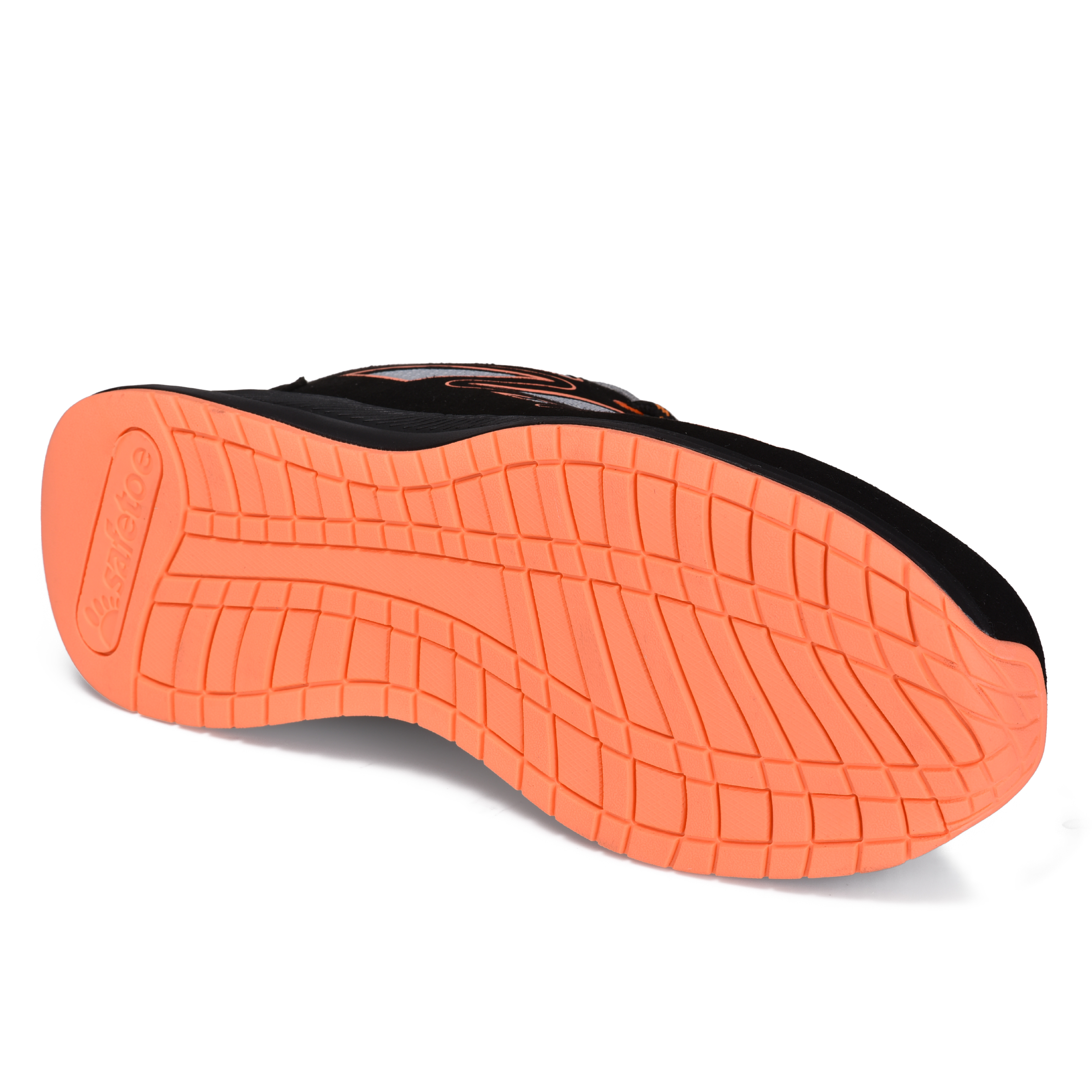 Zapatos de seguridad de tela de nailon ligeros y transpirables L-7537 Naranja