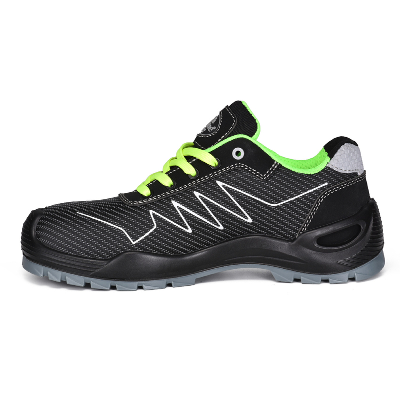 Ligero de estilo Sports Fabric Safety Shoese-L7530 Verde