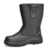  Botas industriales y de construcción de punta de acero para hombres que trabajan H-9430 Negro
