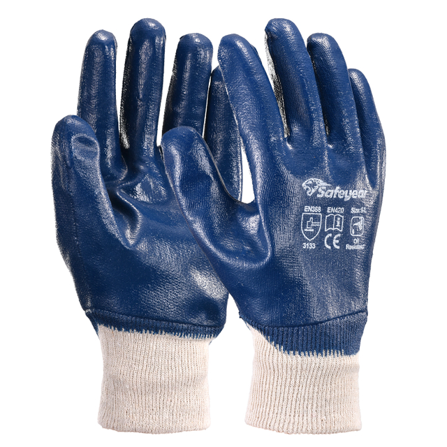 Guantes industriales de seguridad recubiertos de nitrilo FD1289