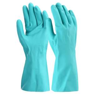 Guantes de trabajo resistentes a químicos FL-0056 Verde
