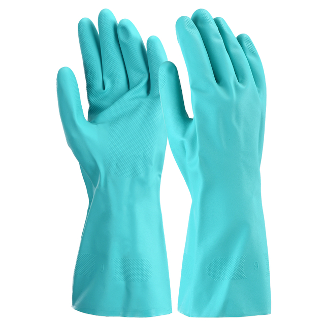 Guantes de trabajo resistentes a químicos FL-0056 Verde