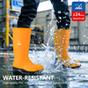 Botas de agua de seguridad S5 con acero - Botas de PVC impermeables W-6037 Amarillo AquaPioneer