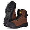Diseño postal de alta calidad Nubuck vaca Leatther Construction Botas de trabajo M-8578 Brown