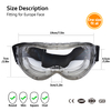 Gafas de seguridad antivaho OTG con correa ajustable | ANSI Z87.1 y EN166