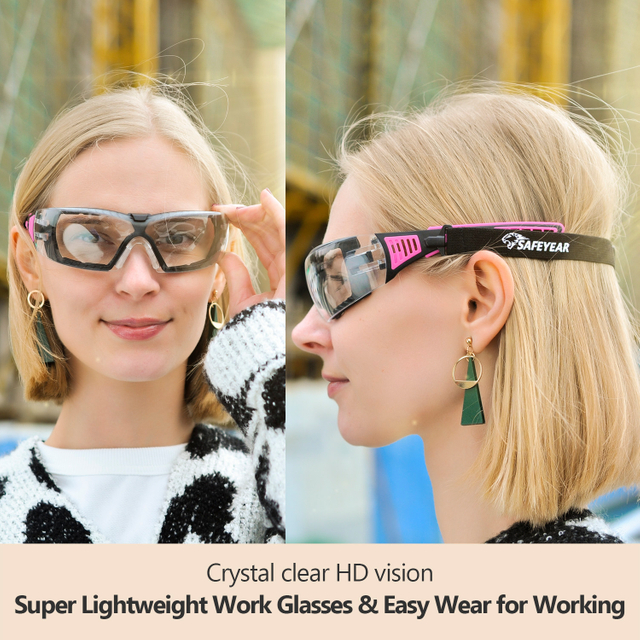 Gafas de seguridad antivaho para mujer | ANSI Z87.1 y CE EN166