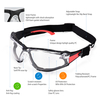 Gafas de seguridad antivaho para lugares de trabajo polvorientos con revestimiento de espuma | ANSI Z87.1 y EN166 SG037 Rojo