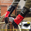 Guantes de soldadura de cuero para MIG/TIG | Protección contra el calor (EN 407) FL-1023