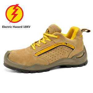 Zapatos clasificados EH, zapatos de seguridad dieléctricos aislantes anti eléctricos para hombres