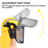 Helmets de seguridad de protección del escudo de la cara M-5009 Amarillo