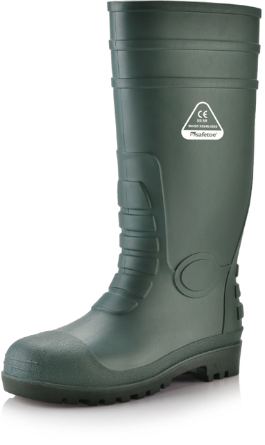 PVC BOTAS DE LLUVIA DE GUMA W-6038 Verde
