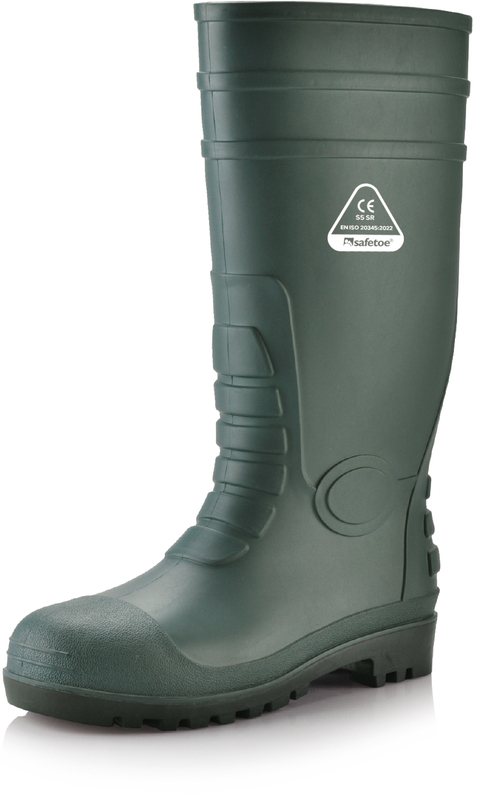 PVC BOTAS DE LLUVIA DE GUMA W-6038 Verde