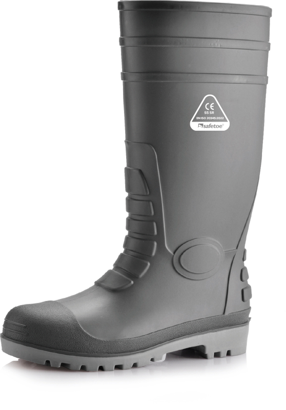 Botas de lluvia de los pies de acero W-6038 
