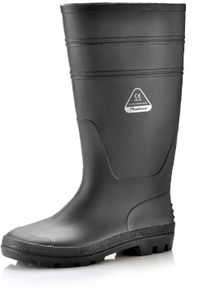 Botas de goma de lluvia de PVC W-6036 Negro