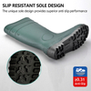 Botas de seguridad de PVC impermeables W-6037 verde