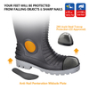 Botas de punta de acero S5 botas PVC impermeables W-6055 Aqua Guarder