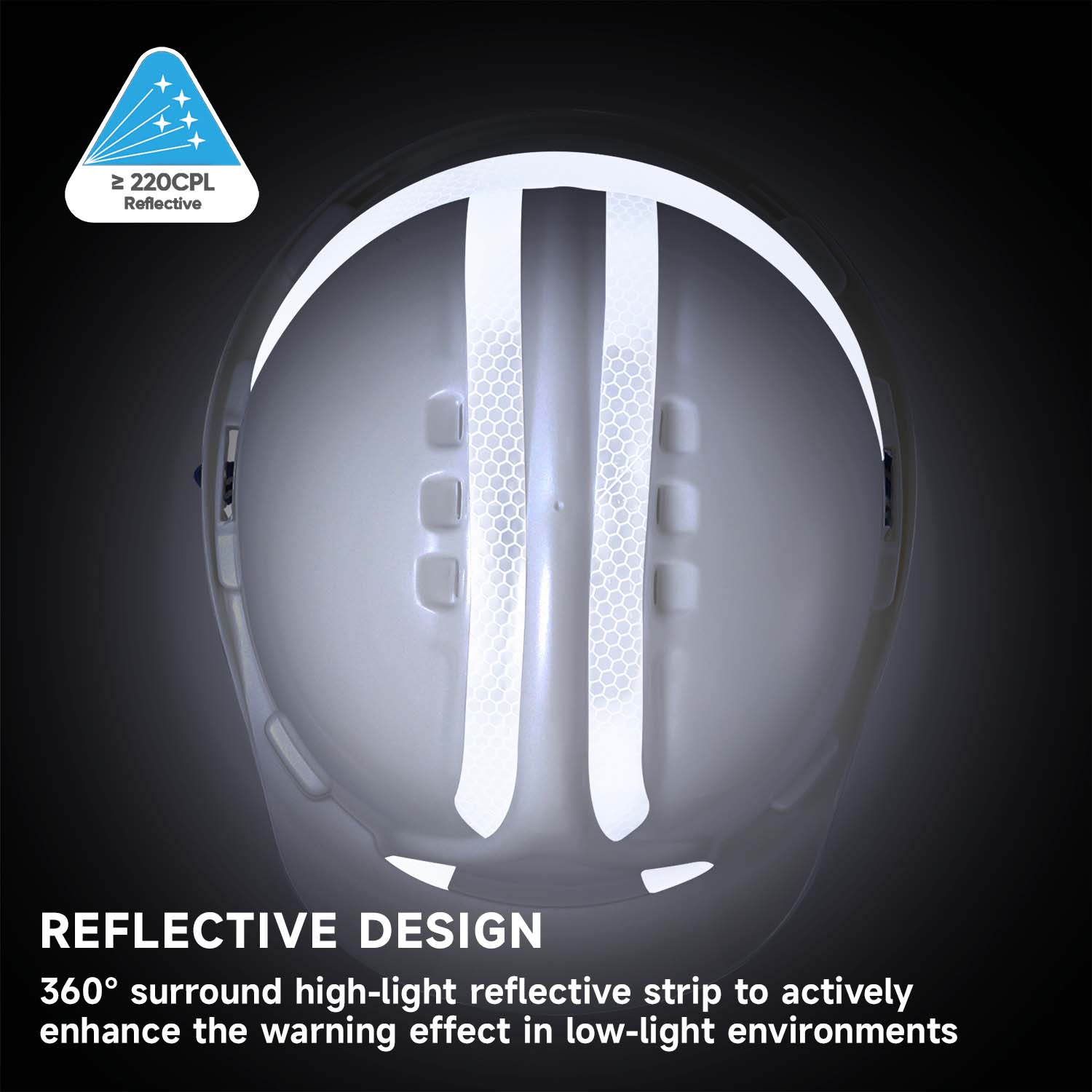 Casco de seguridad de mineros W-036 White