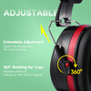 Listo Stock ABS Protective Ear Muffs EM-5002 Rojo