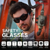 Gafas de sol de seguridad de lente negra SG002 Negro