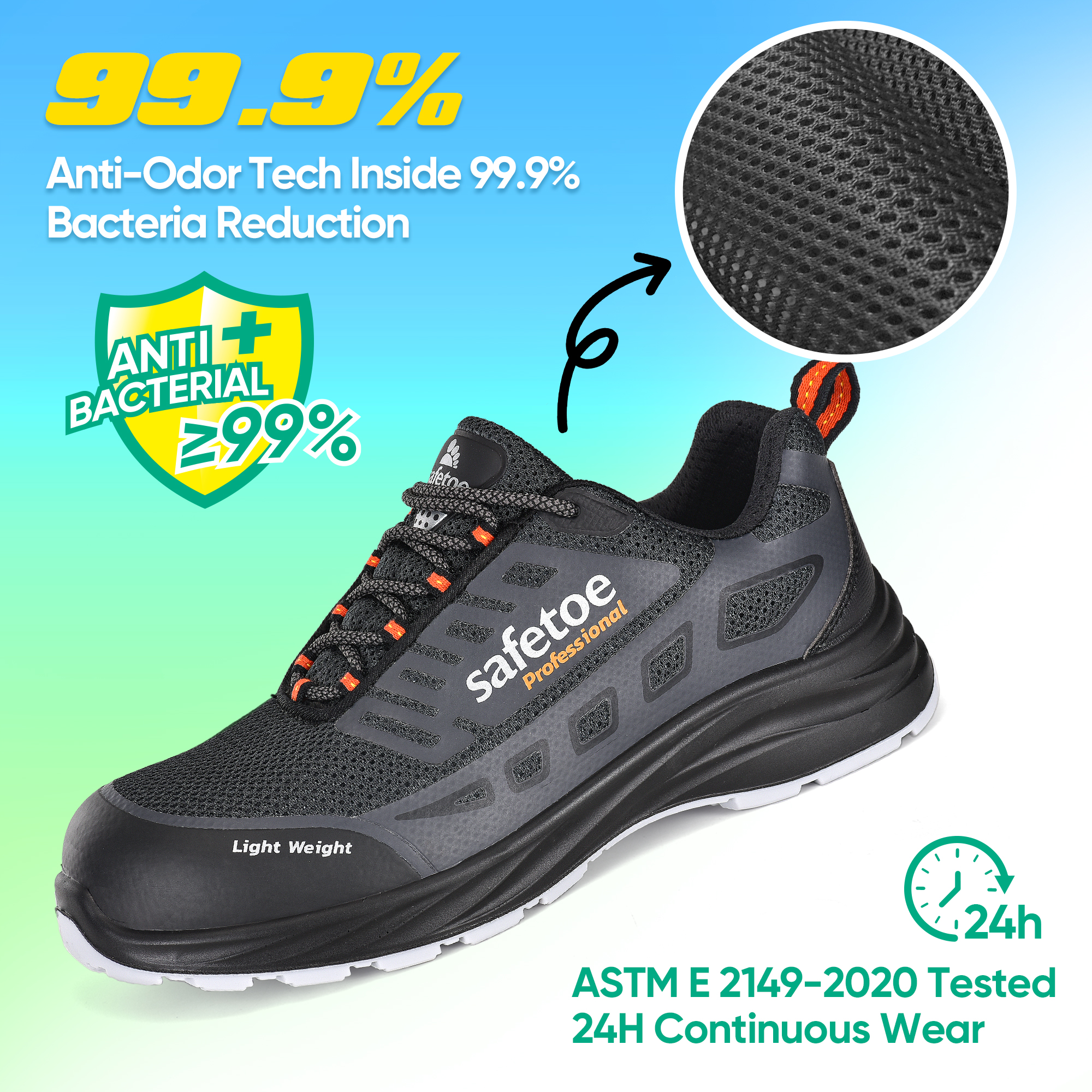 Zapatillas de trabajo transpirable Zapatillas de seguridad Warehouse L-7571