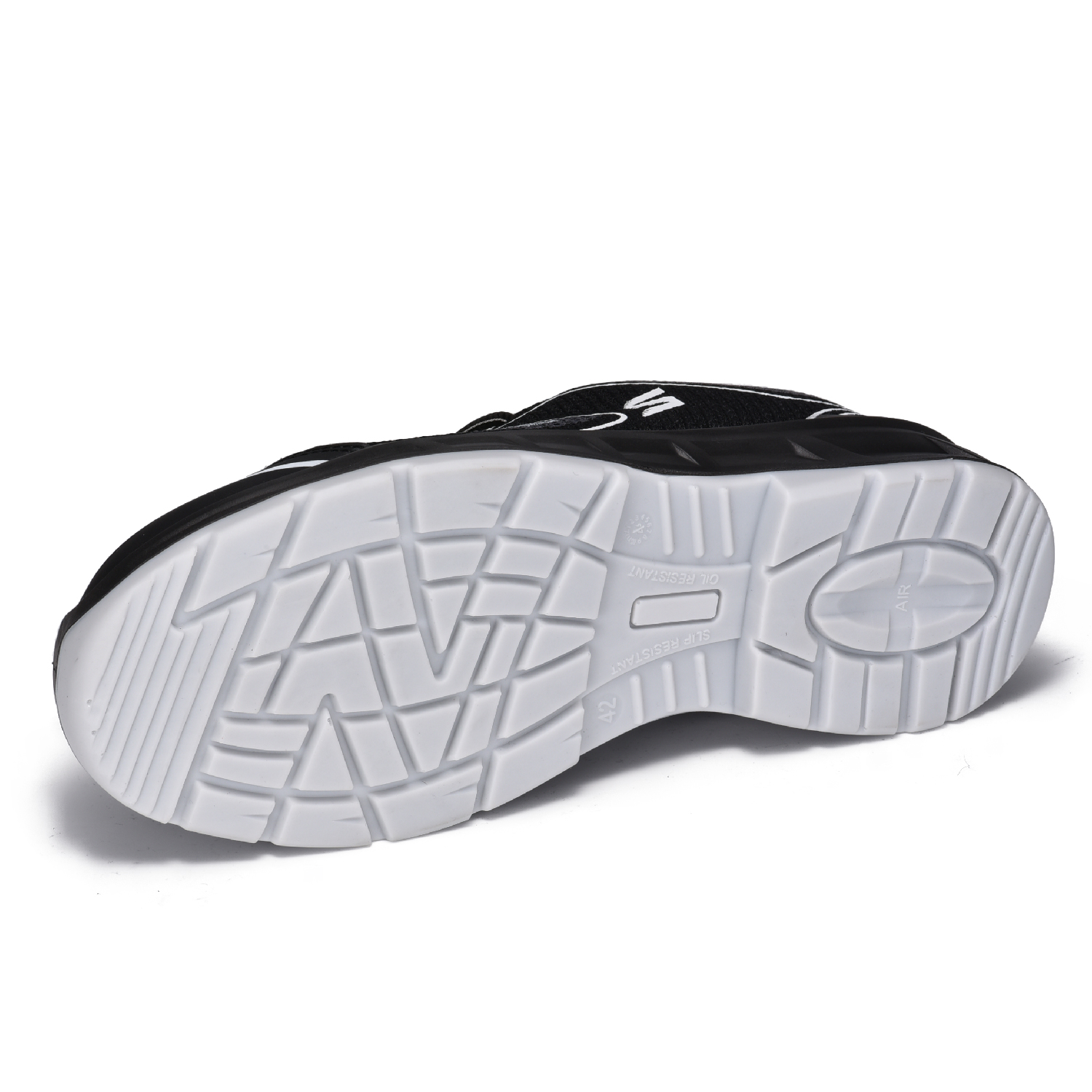 Zapatos de seguridad de tejido 3D ligeros y transpirables L-7501 Gris