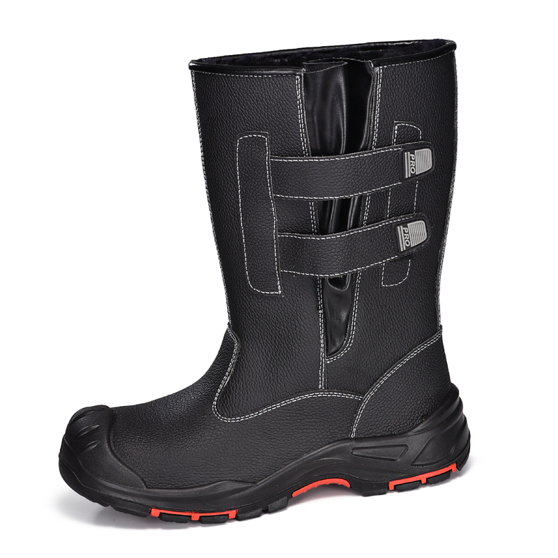 Invierno de piel forrada de seguridad de seguridad fría Botas altas de invierno H-9425 Invierno