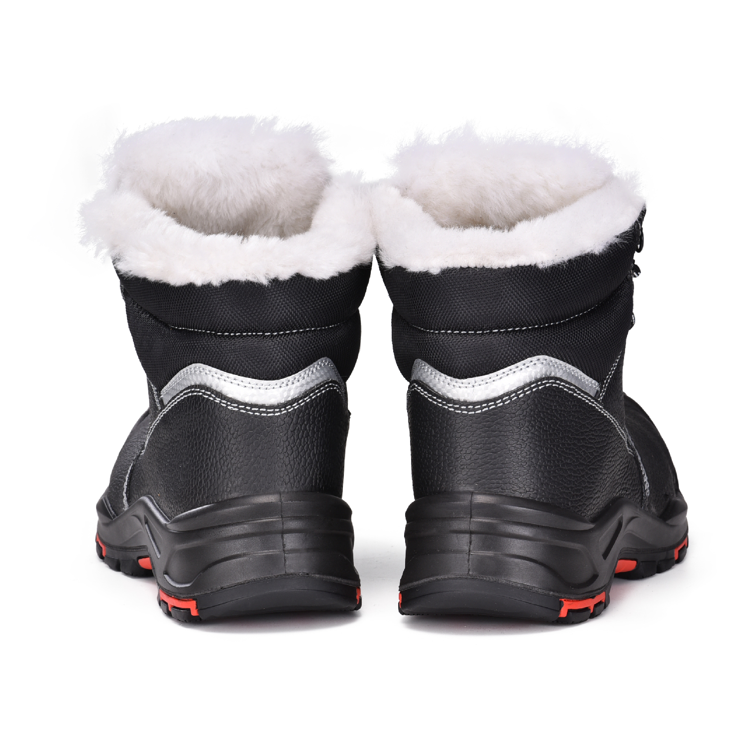 Botas de seguridad de invierno de punta compuesta de pieles para el clima frío M-8573