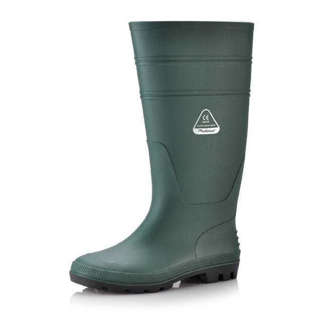 PVC BOTAS DE LLUVIA DE GUMA W-6036 Verde