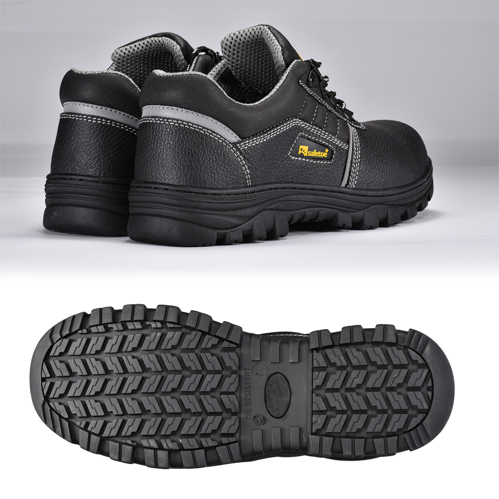 Industria de refinería de petróleo zapatos de seguridad de cuero de vaca L-7163RB