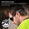 Gafas de sol de seguridad de lente negra SG002 Negro