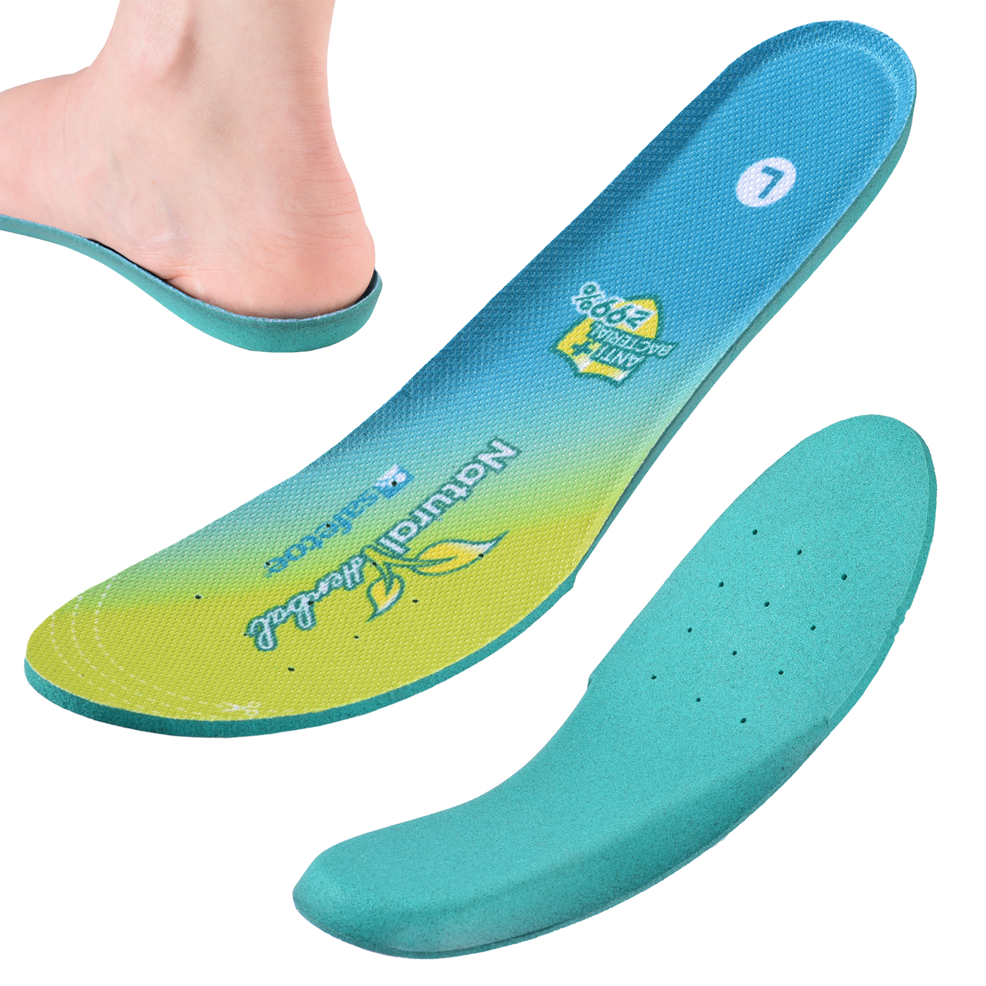 Plantillas ortespalimas antibacterianas para botas de trabajo J-018