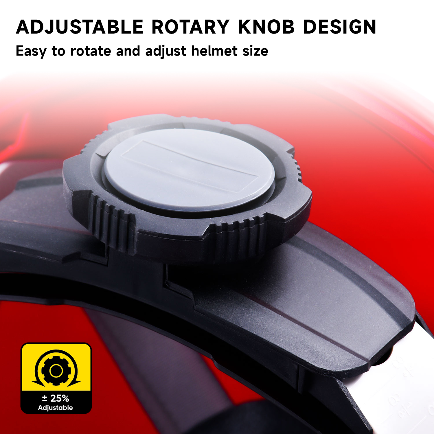 Casco de trabajo de construcción roja W-002 