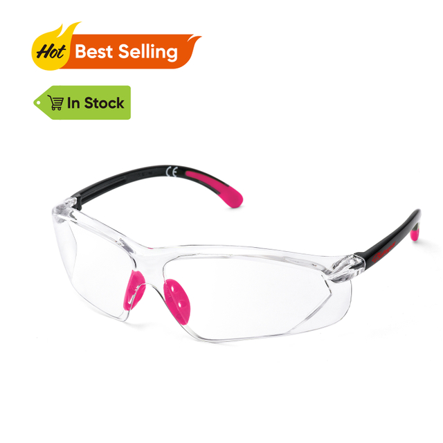 Gafas de seguridad protectores de stock listos para mujeres sg003 rosa