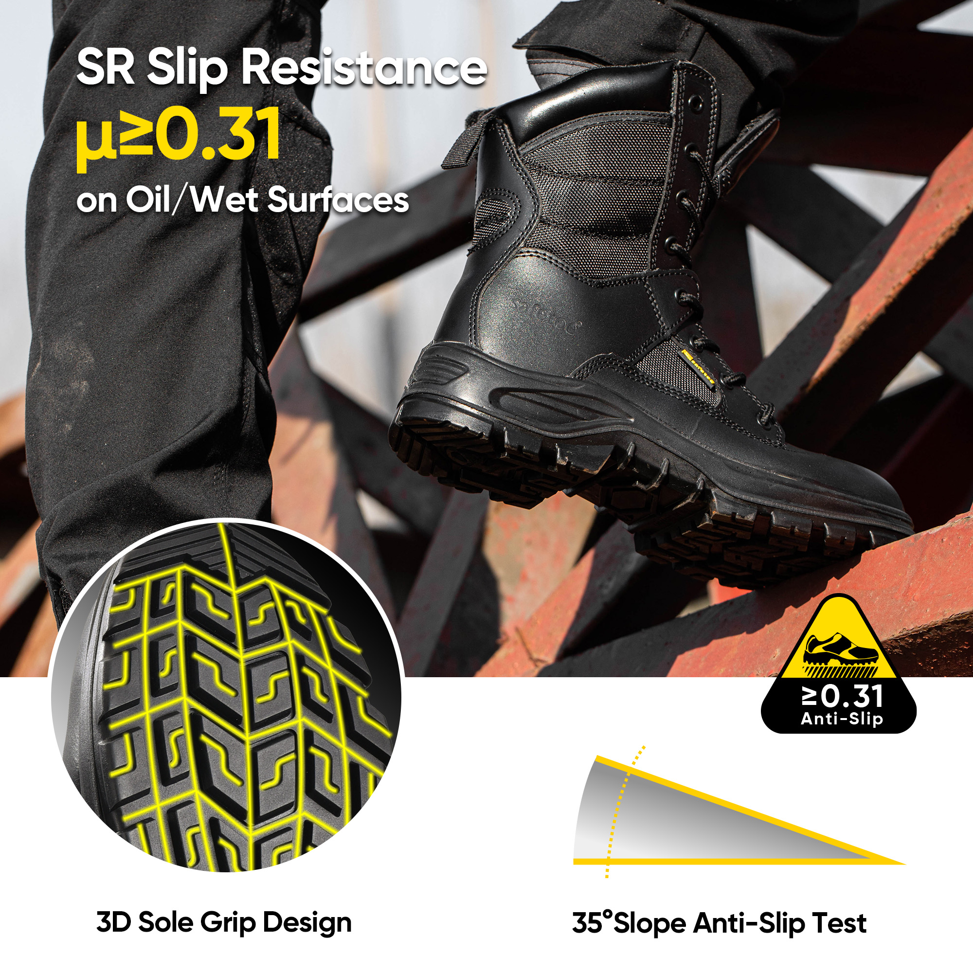 S3 Botas de trabajo de diseño militar H-9438