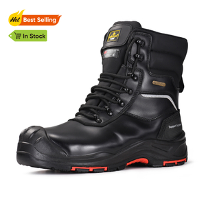 Botas de trabajo resistentes al aceite Botas de trabajo de revestimiento de membrana resistente al agua para hombres trabajadores H-9552