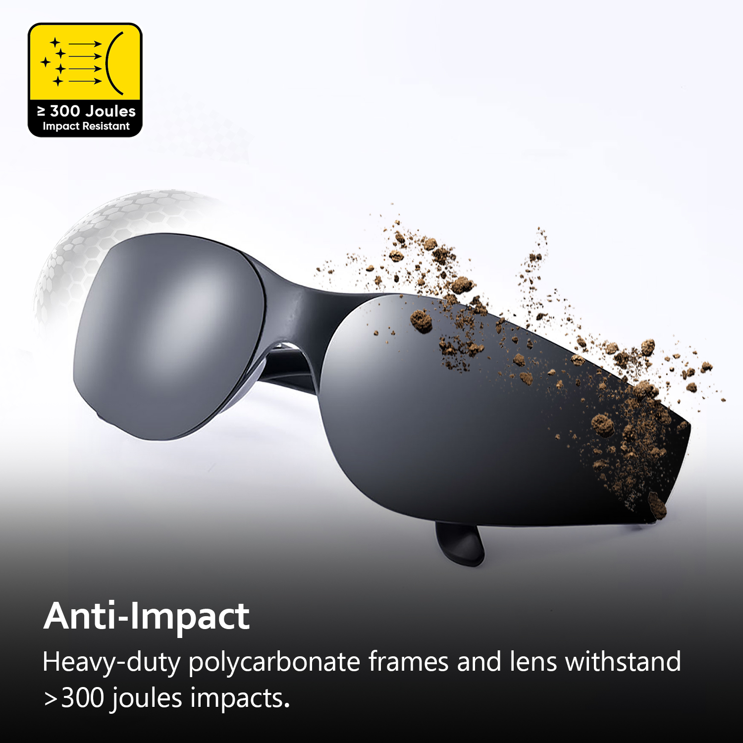 Gafas de sol de seguridad protectores SG001 Negro