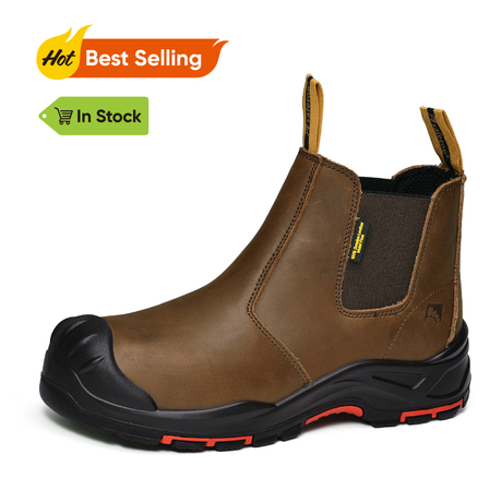 COMPIEZO DE SEGURIDAD DE COOLO MENTE CHELSEA DISTRIBUIDO Slip en las botas del concesionario de tobillo M-8025NB