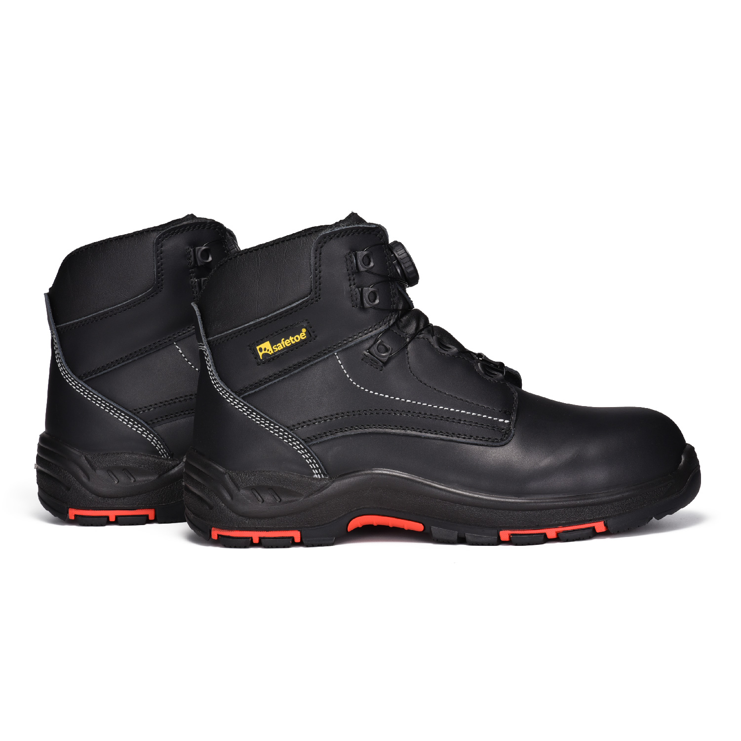 Zapatos de seguridad ligeros resistentes al aceite con punta compuesta para hombre para M-8356RB TLS