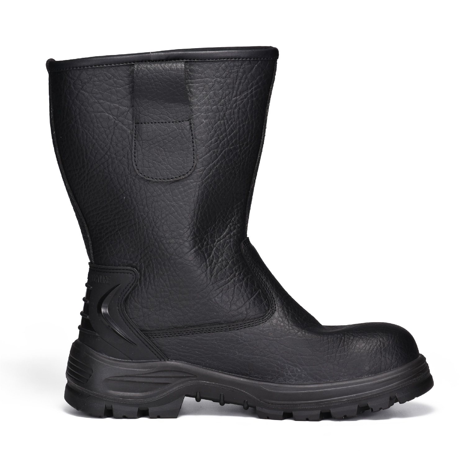  Botas industriales y de construcción de punta de acero para hombres que trabajan H-9430 Negro