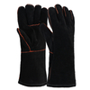 Guantes de trabajo de cuero para soldador S-H24 Negro