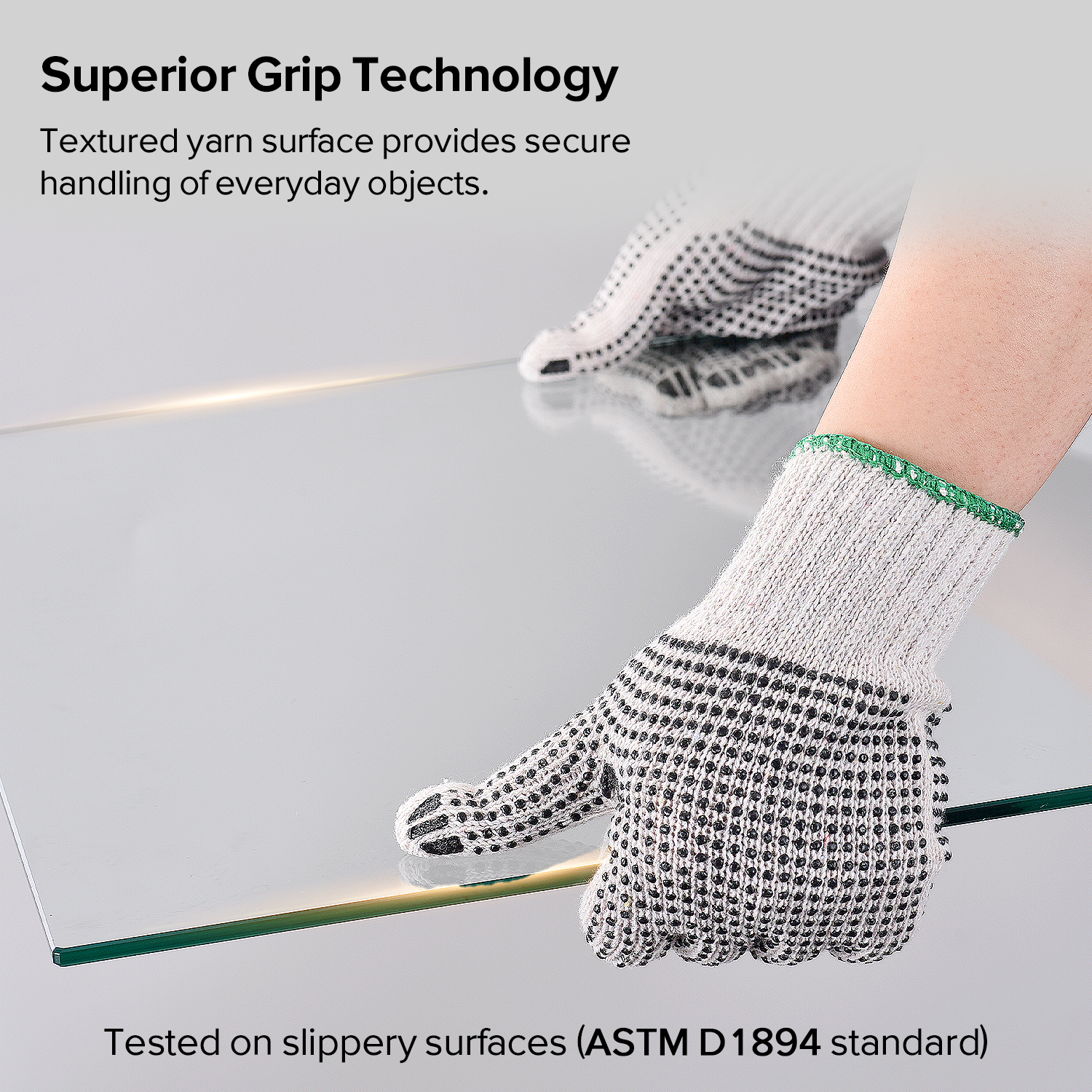 Guantes de trabajo de seguridad con puntos de PVC FL-7259