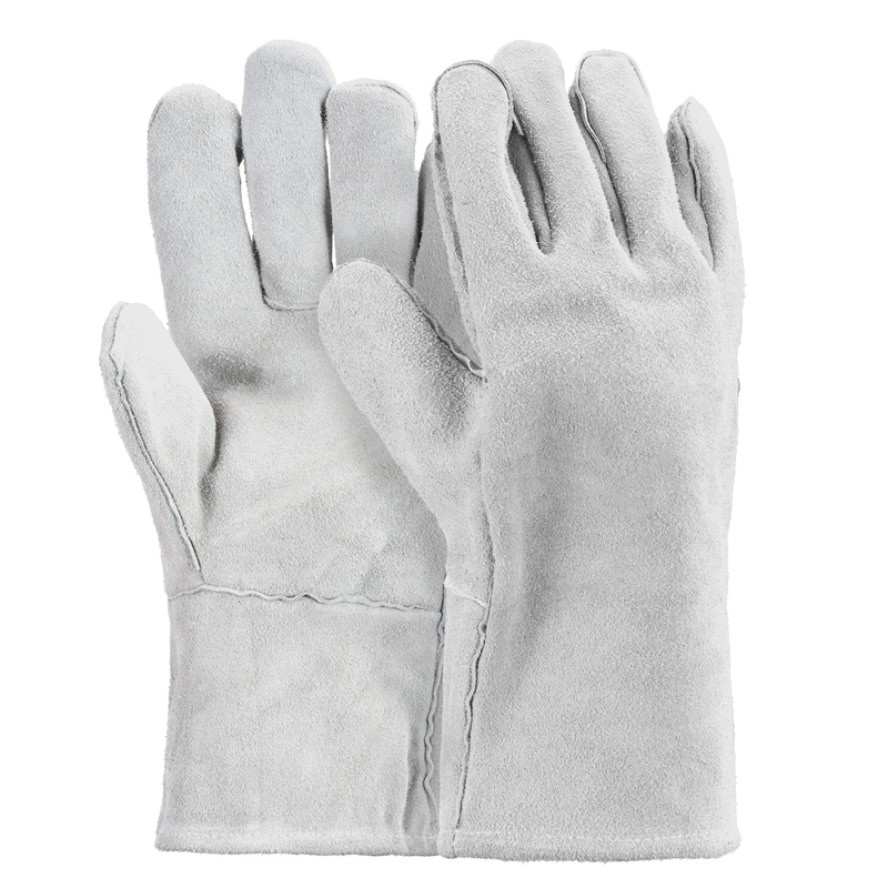 Guantes de trabajo de cuero para soldador S-H24 Gris