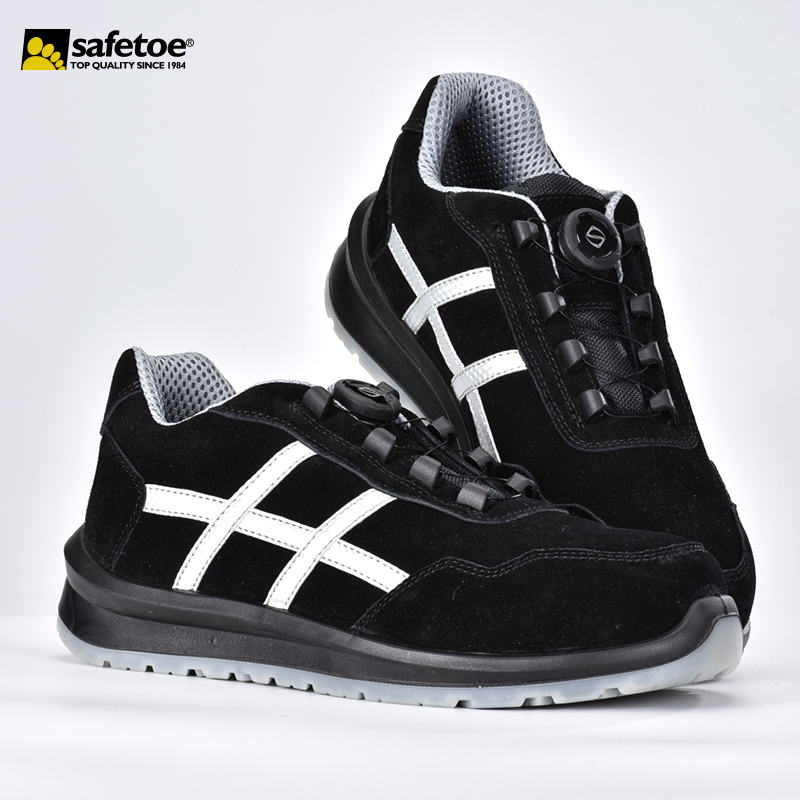 Zapatos de seguridad S1P sin metal deportivo con sistema de bloqueo Twist L-7329